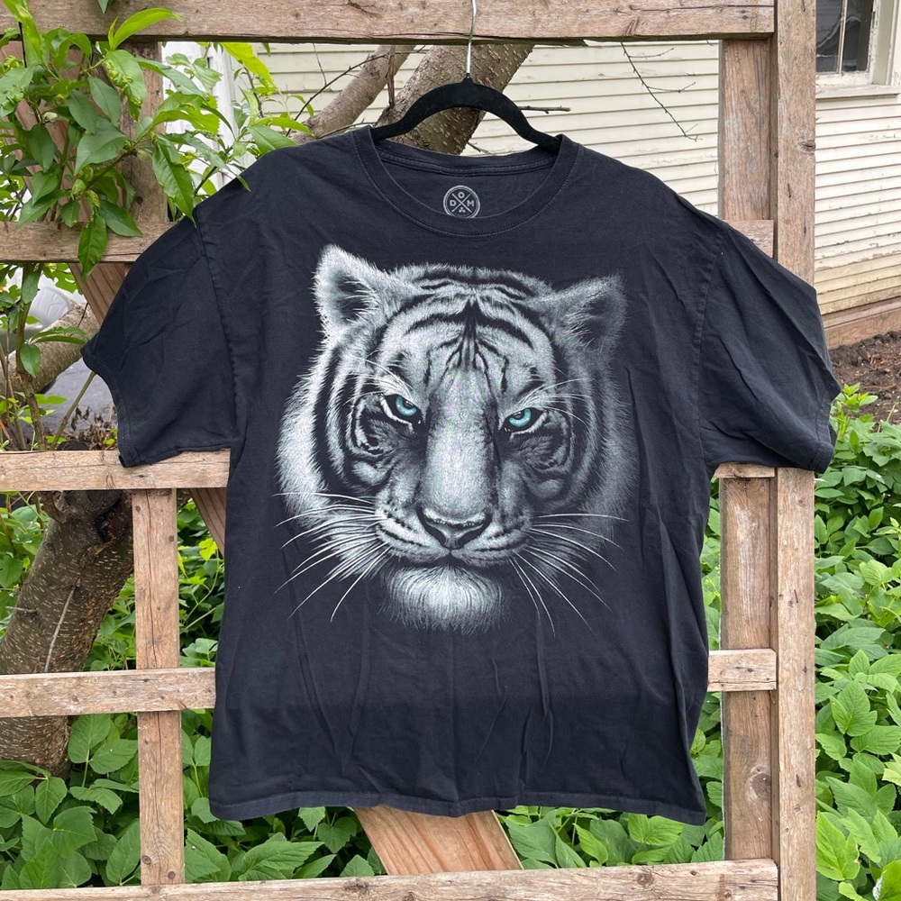 Black Graphic Tiger T-Shirt